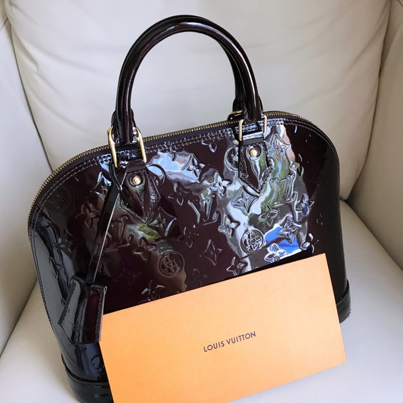 Louis Vuitton Handbags - Louis Vuitton Alma PM Amarante Monogram Vernis Bag